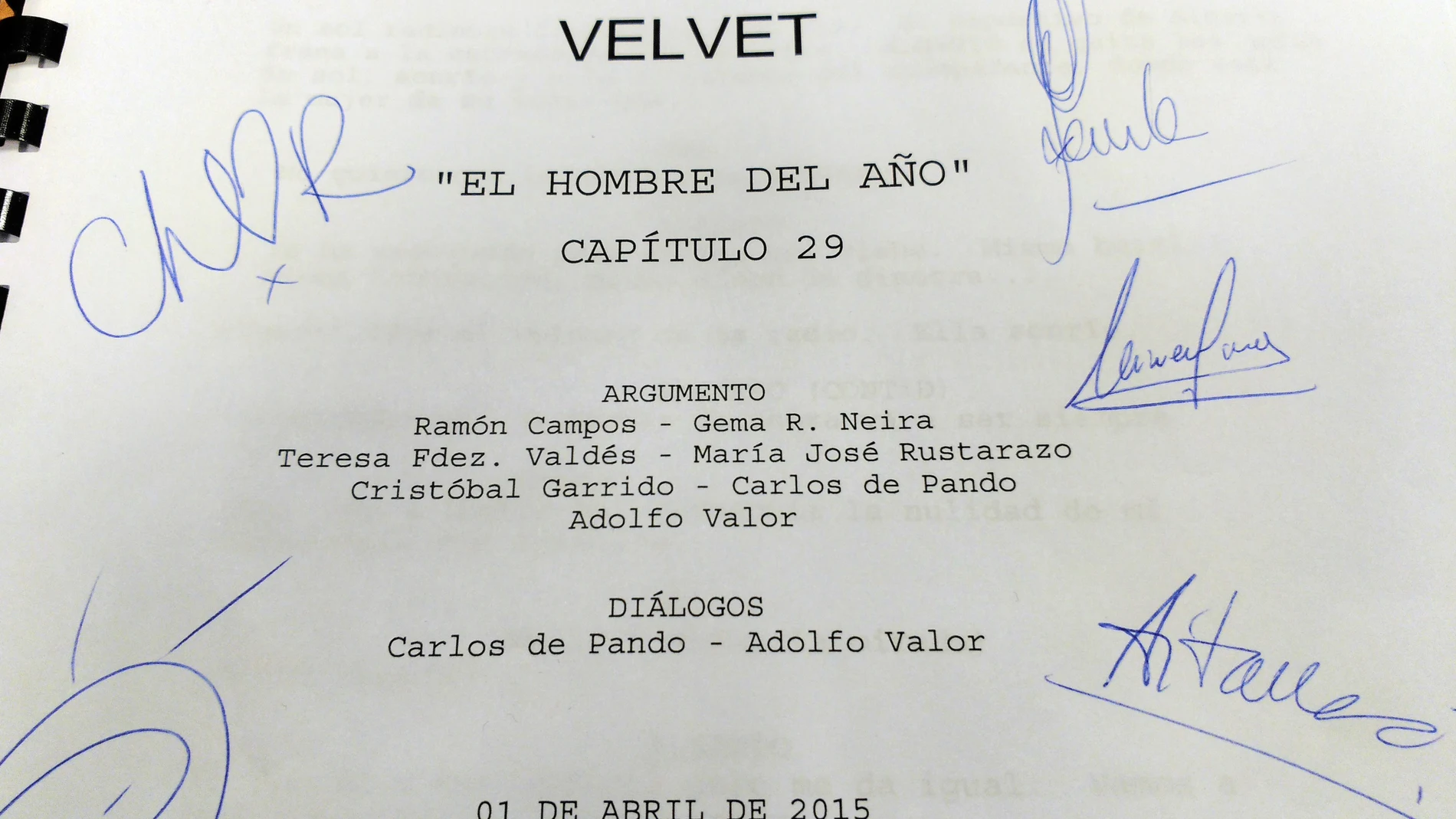 Guión capítulo 29 de Velvet