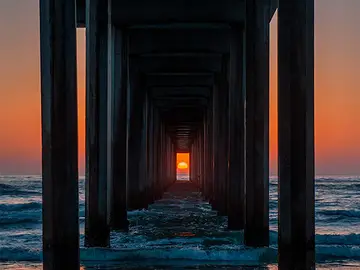 Espectacular puesta de sol en California Espectacular puesta de sol en California