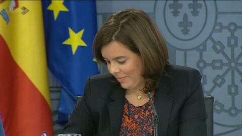 La vicepresidenta del Gobierno, Soraya S&aacute;enz de Santamar&iacute;a