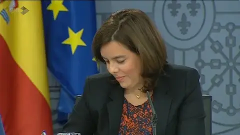 La vicepresidenta del Gobierno, Soraya Sáenz de Santamaría La vicepresidenta del Gobierno, Soraya Sáenz de Santamaría