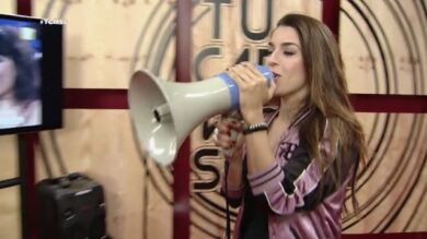 Ruth Lorenzo anima a la gente a salir a la calle durante el ensayo
