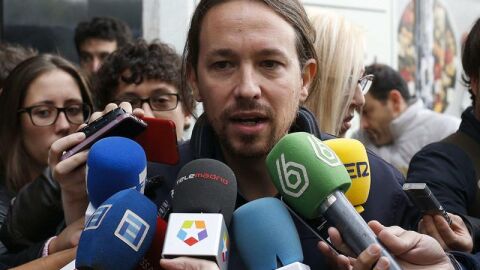 El l&iacute;der de Podemos, Pablo Iglesias