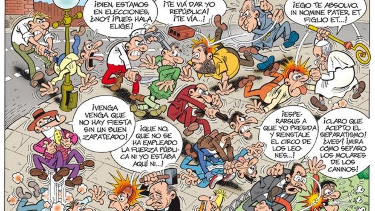El Papa Francisco y el Rey Juan Carlos, en el nuevo cómic de Mortadelo ...