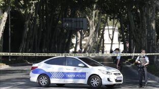 Agentes de la polic&iacute;a turca