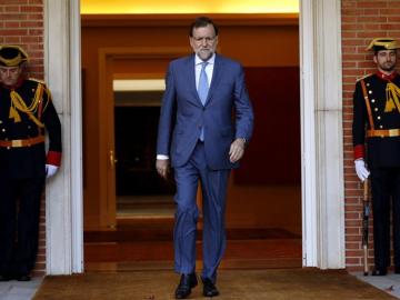 Mariano Rajoy en el Palacio de la Moncloa