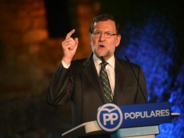 Mariano Rajoy, en la localidad cordobesa de Cabra