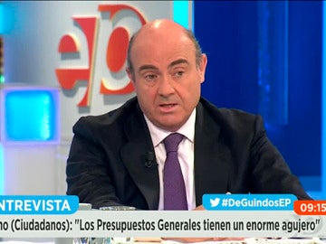 El ministro Luis De Guindos en Espejo Público.