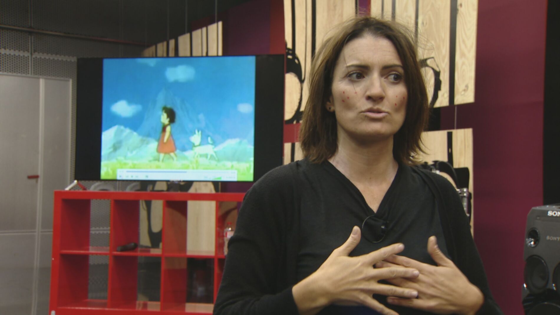 Silvia Abril en los ensayos
