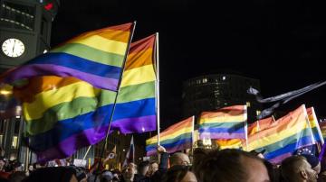 Protesta por la persecución de homosexuales en Rusia 
