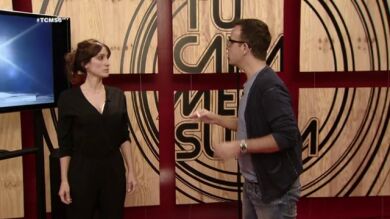 Ana Morgade ensaya para cantar 