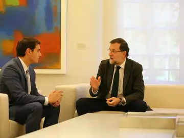 Rajoy con Albert Rivera Rajoy con Albert Rivera