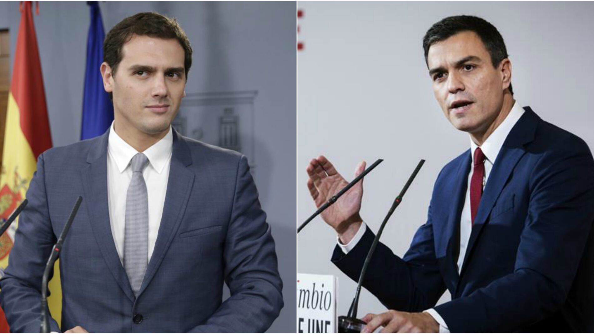 Albert Rivera y Pedro S&aacute;nchez