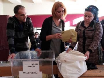 Recuento de los votos en Turquía