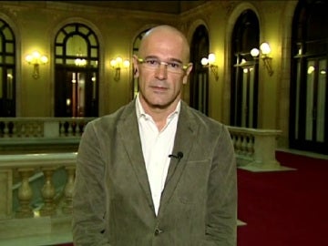 Raül Romeva, durante una entrevista en Espejo Público