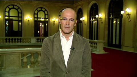 Ra&uuml;l Romeva, durante una entrevista en Espejo P&uacute;blico