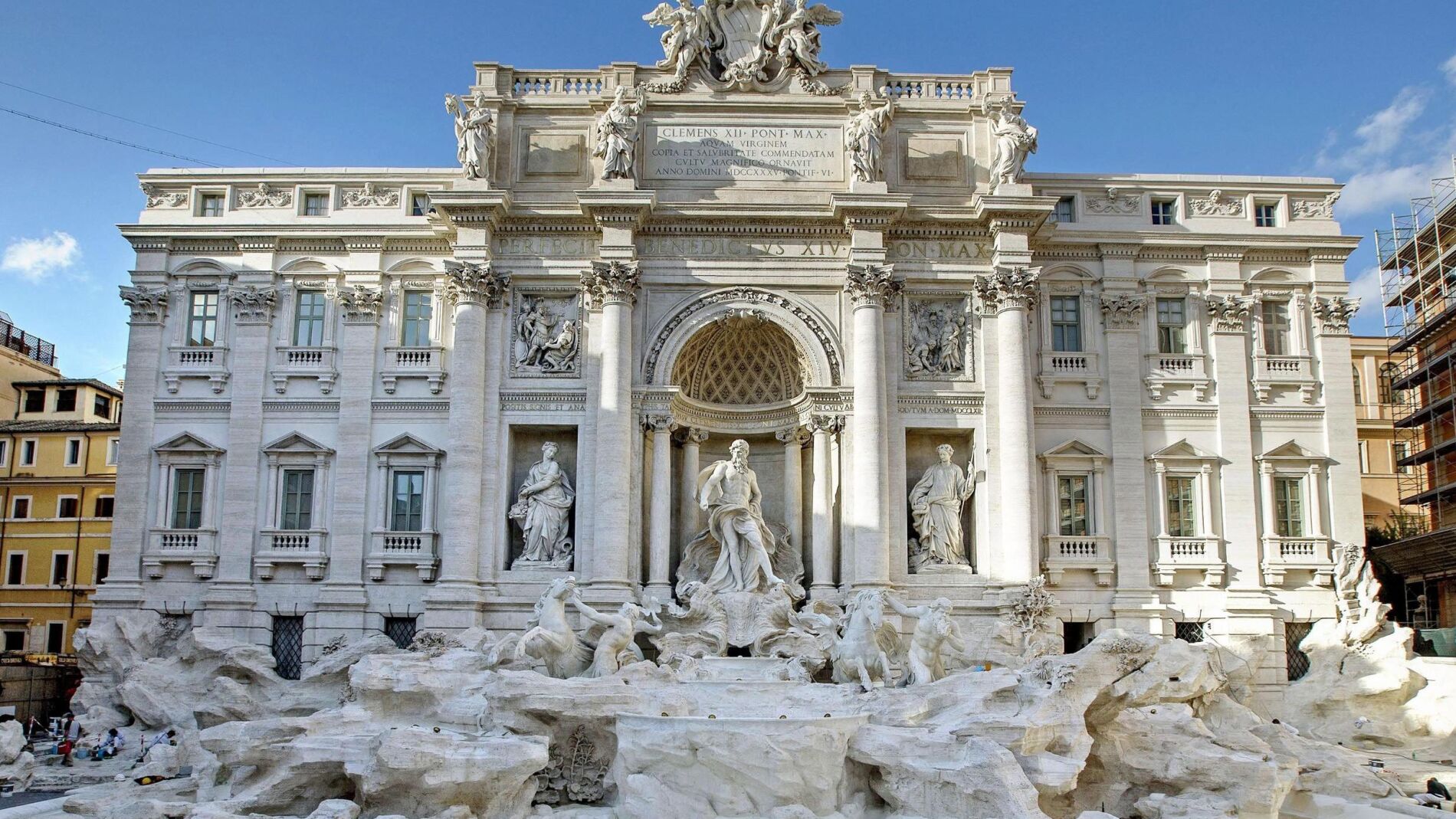La Fontana di Trevi, ante los &uacute;ltimos retoques previos a su reapertura