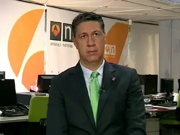 Xavier García Albiol, durante una entrevista en Espejo Público Xavier García Albiol, durante una entrevista en Espejo Público