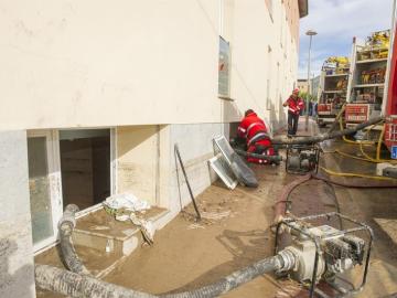 Inundaciones en Agramunt.