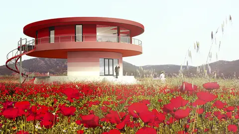 Un prototipo de la casa giratoria Un prototipo de la casa giratoria