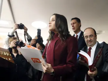 Arrimadas, Iceta y García Albiol Arrimadas, Iceta y García Albiol