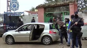 Detención en el poblado chabolista de la Cañada Real