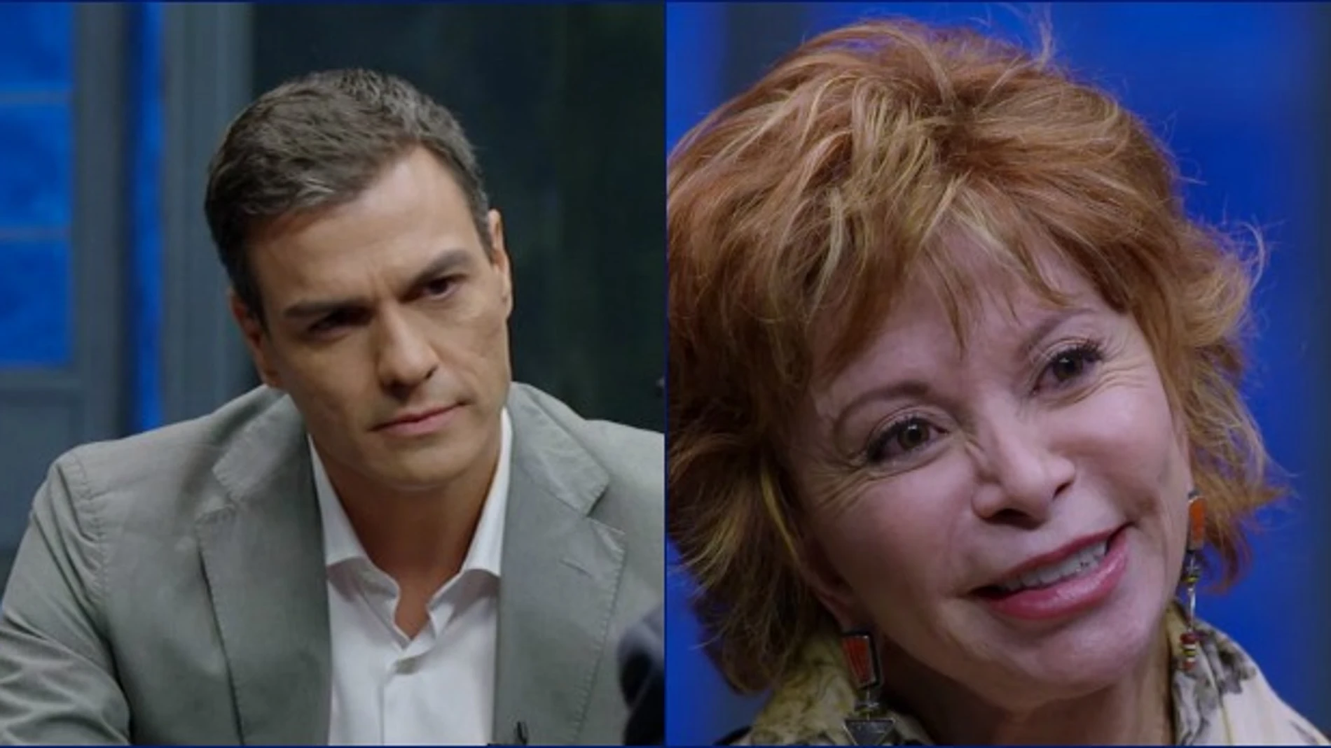 Montaje Pedro Sánchez e Isabel Allende en 'Al rincón'