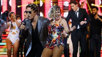 Pablo Puyol triunfa como Bruno Mars en la octava gala de 'Tu cara me suena'