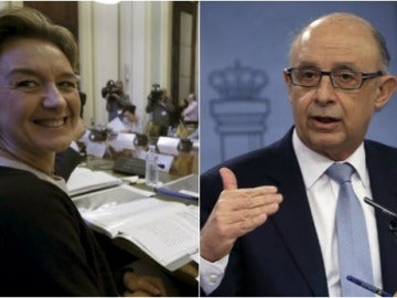 La ministra de Agricultura, Isabel García Tejerina, y el ministro de Hacienda, Cristóbal Montoro