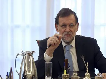 Mariano Rajoy durante un consejo de ministros Mariano Rajoy durante un consejo de ministros