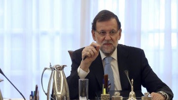 Mariano Rajoy durante un consejo de ministros