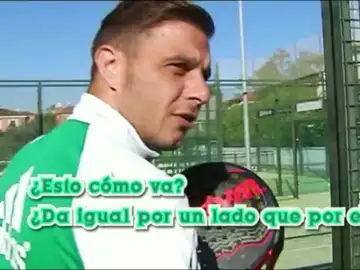 Joaquín, aprendiendo las reglas del pádel Joaquín, aprendiendo las reglas del pádel
