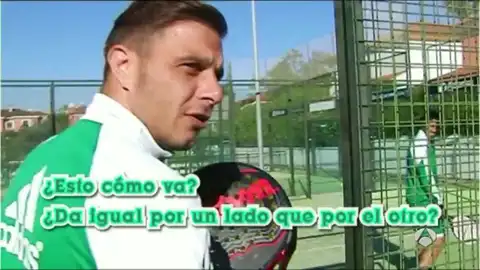 Joaquín, aprendiendo las reglas del pádel Joaquín, aprendiendo las reglas del pádel