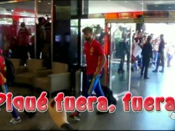 Gerard Piqué, abucheado en a su llegada al hotel
