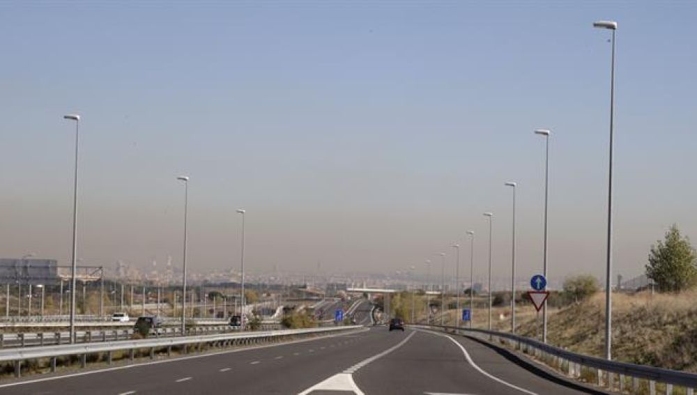 'Boina' de contaminación de Madrid