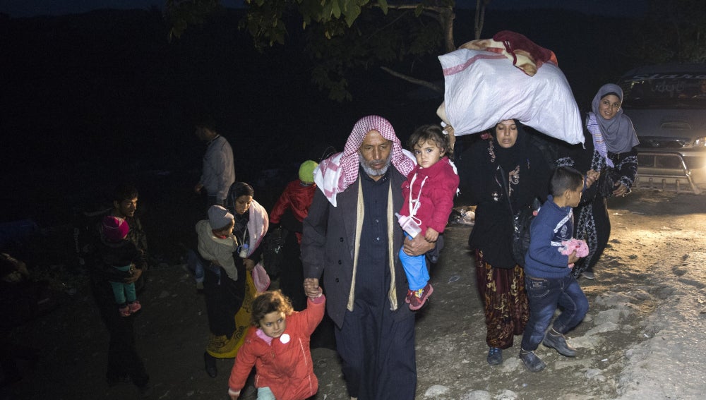 Refugiados cruzando Rusia