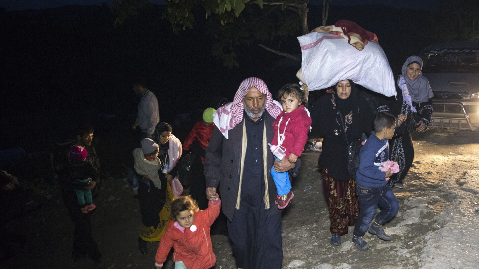 Refugiados cruzando Rusia