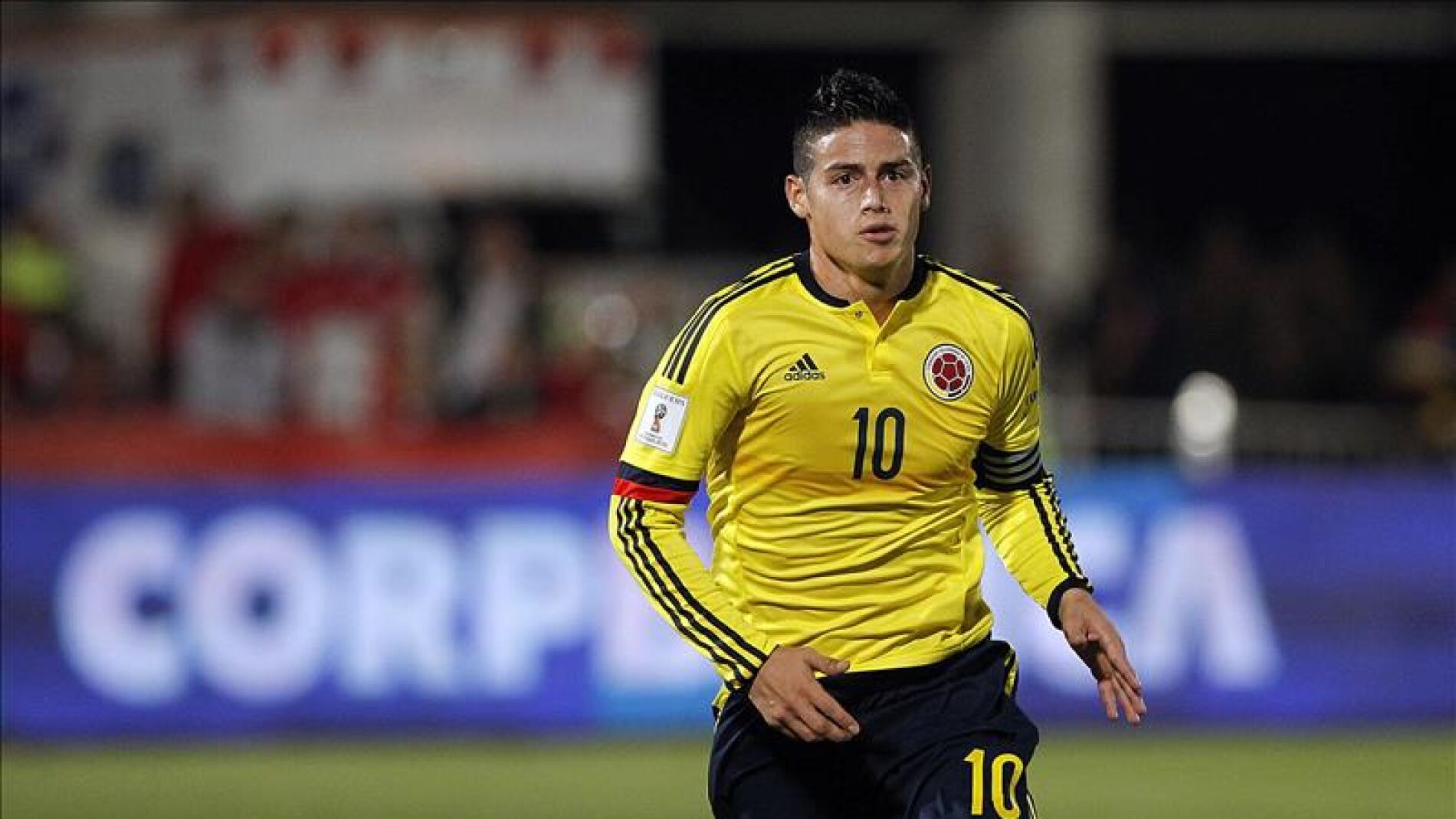 James celebra su gol ante Chile