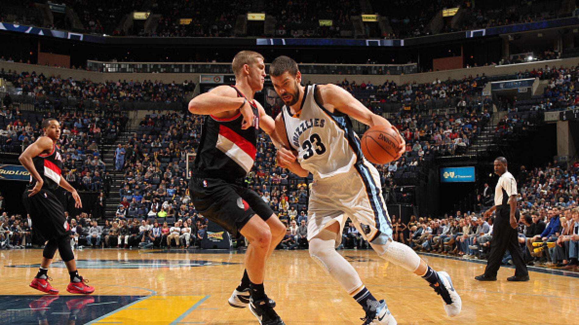 Marc Gasol durante el partido contra los Portland Trail Blazers