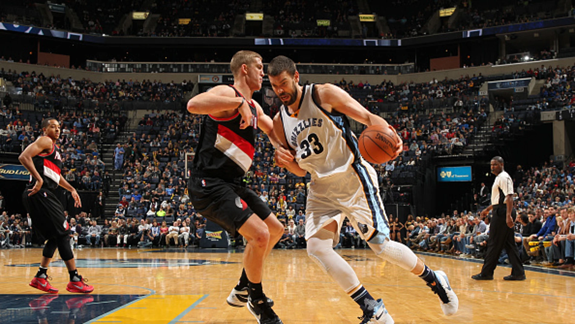 Marc Gasol durante el partido contra los Portland Trail Blazers Marc Gasol durante el partido contra los Portland Trail Blazers