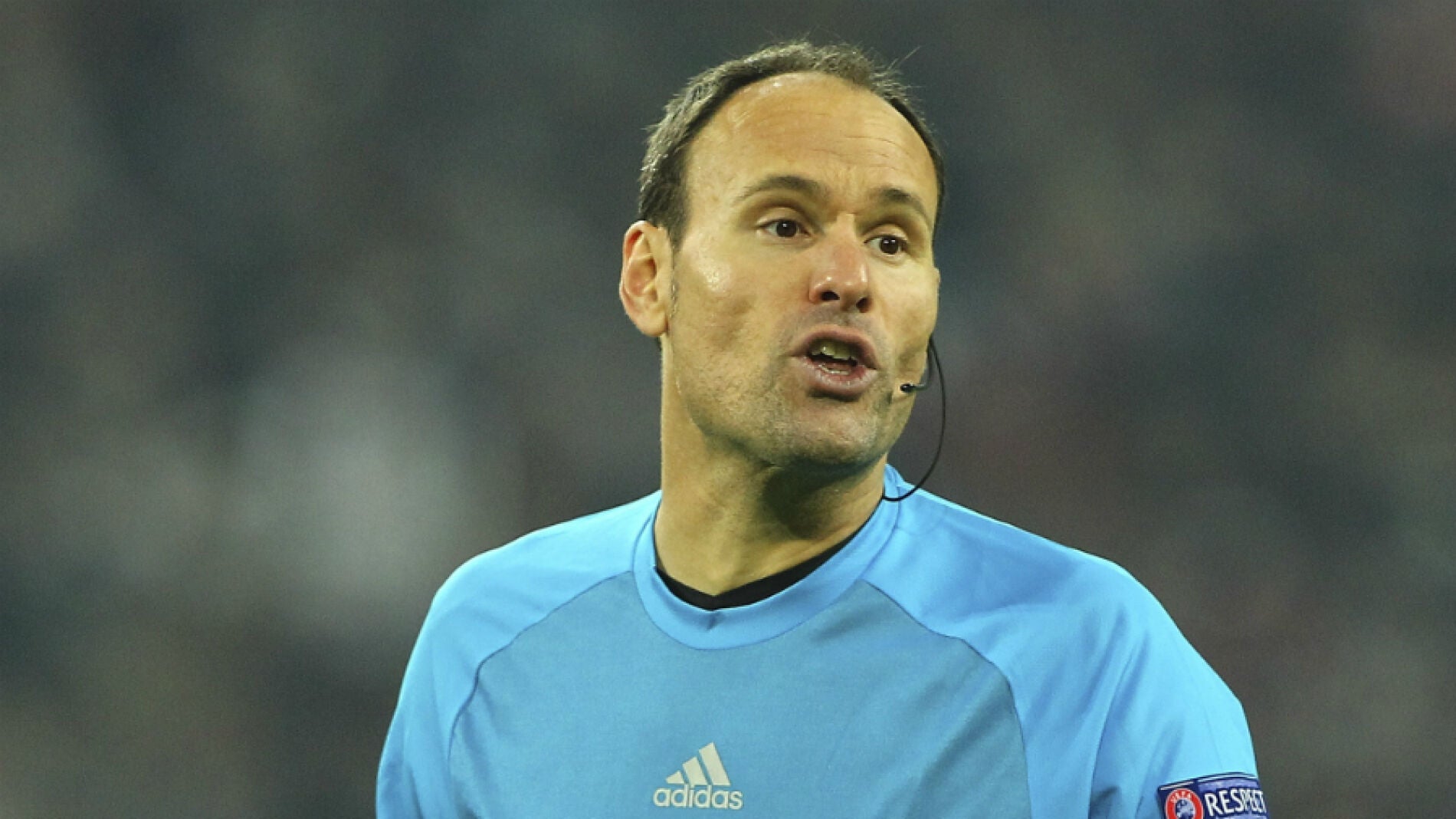 Mateu Lahoz, durante un encuentro