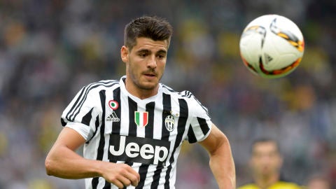 &Aacute;lvaro Morata, durante un partido con la Juventus
