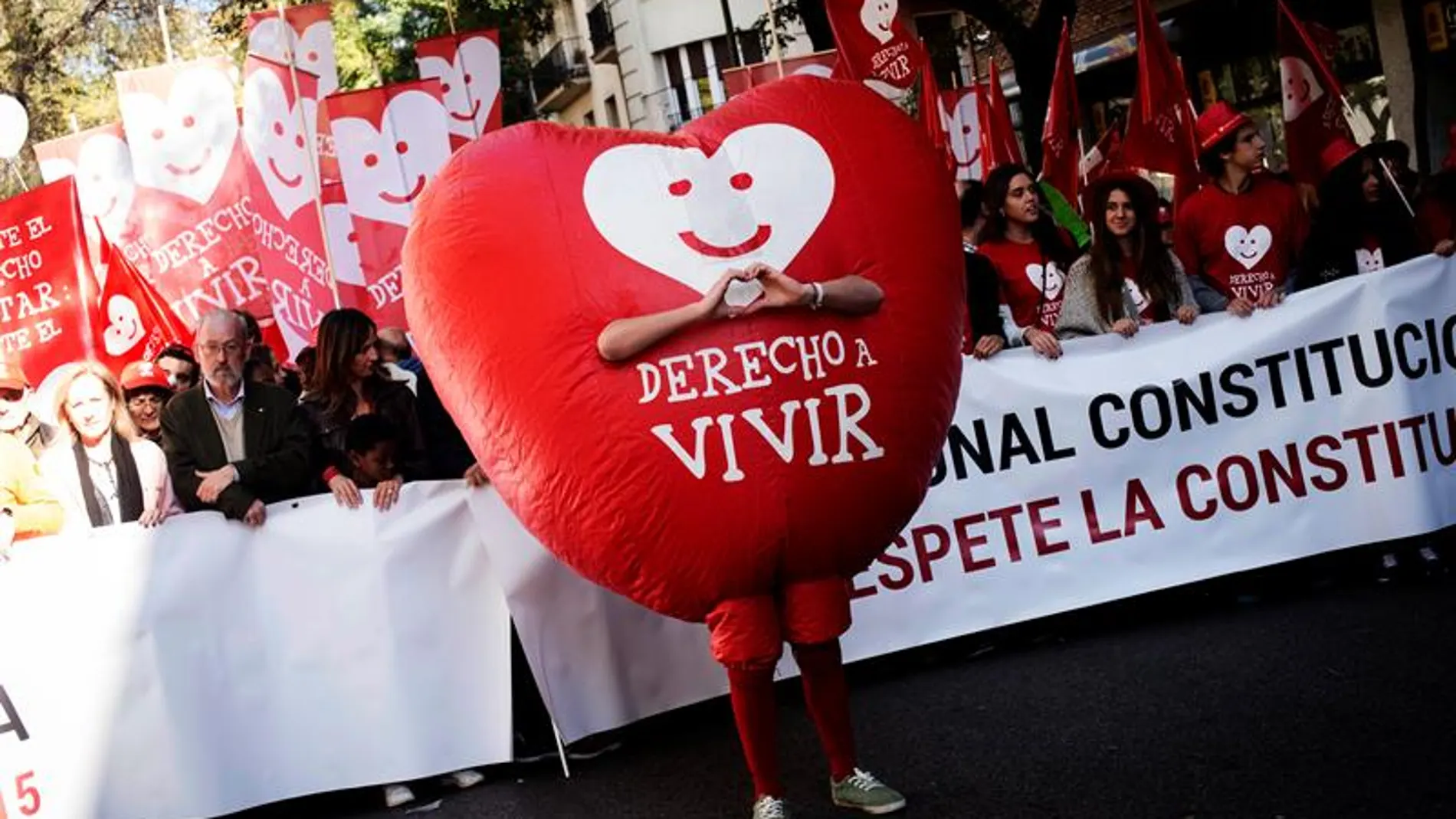 Manifestación en Madrid contra la ley del aborto Manifestación en Madrid contra la ley del aborto