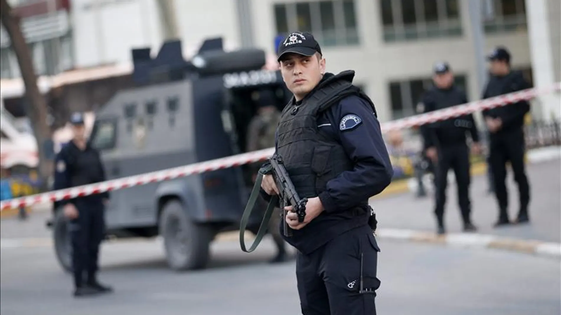 Miembros de la policía en Turquía Miembros de la policía en Turquía