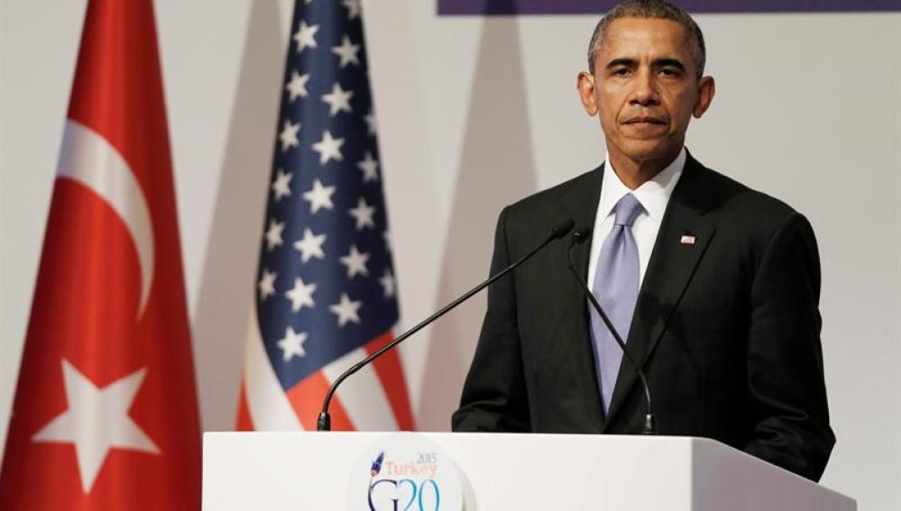 Barack Obama, durante la rueda de prensa posterior al G-20 en Turquía