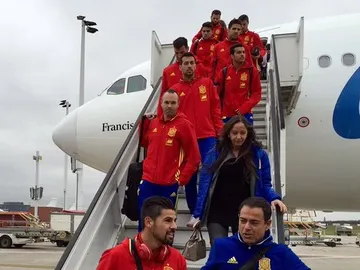 La Selección llega a Bruselas La Selección llega a Bruselas