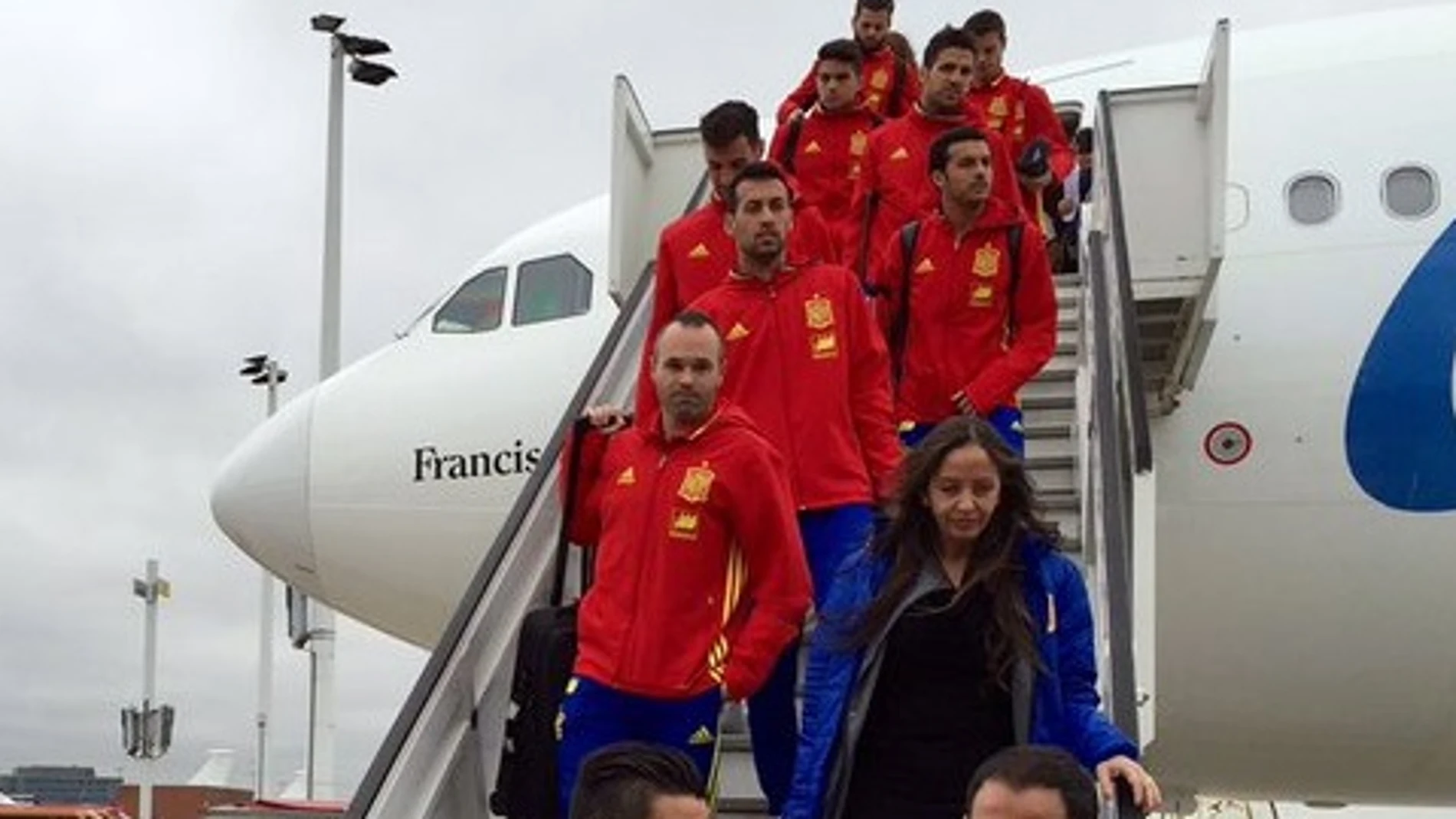 La Selección llega a Bruselas La Selección llega a Bruselas
