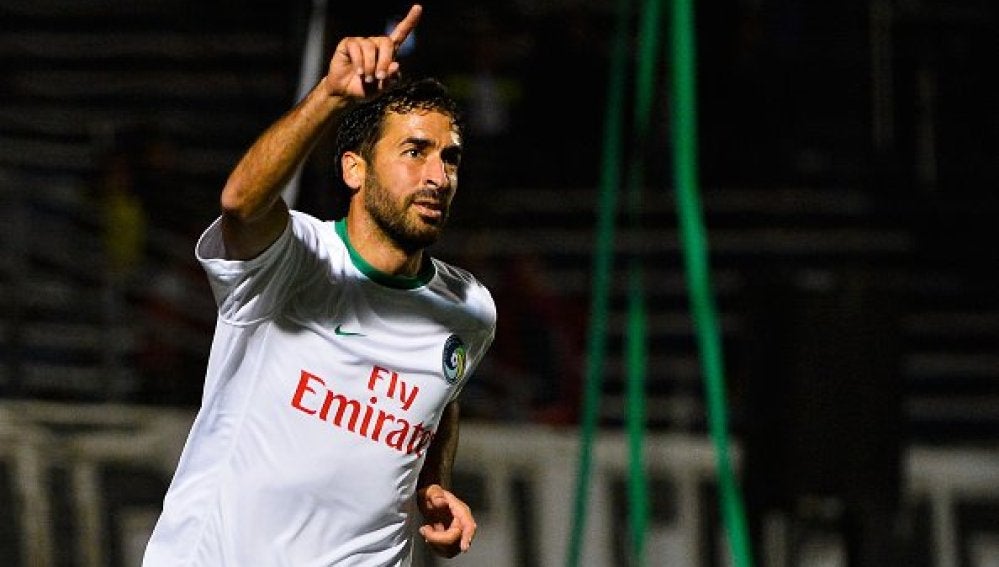 Raúl González Blanco, con el NY Cosmos.