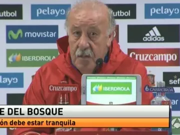 Del Bosque, en rueda de prensa Del Bosque, en rueda de prensa