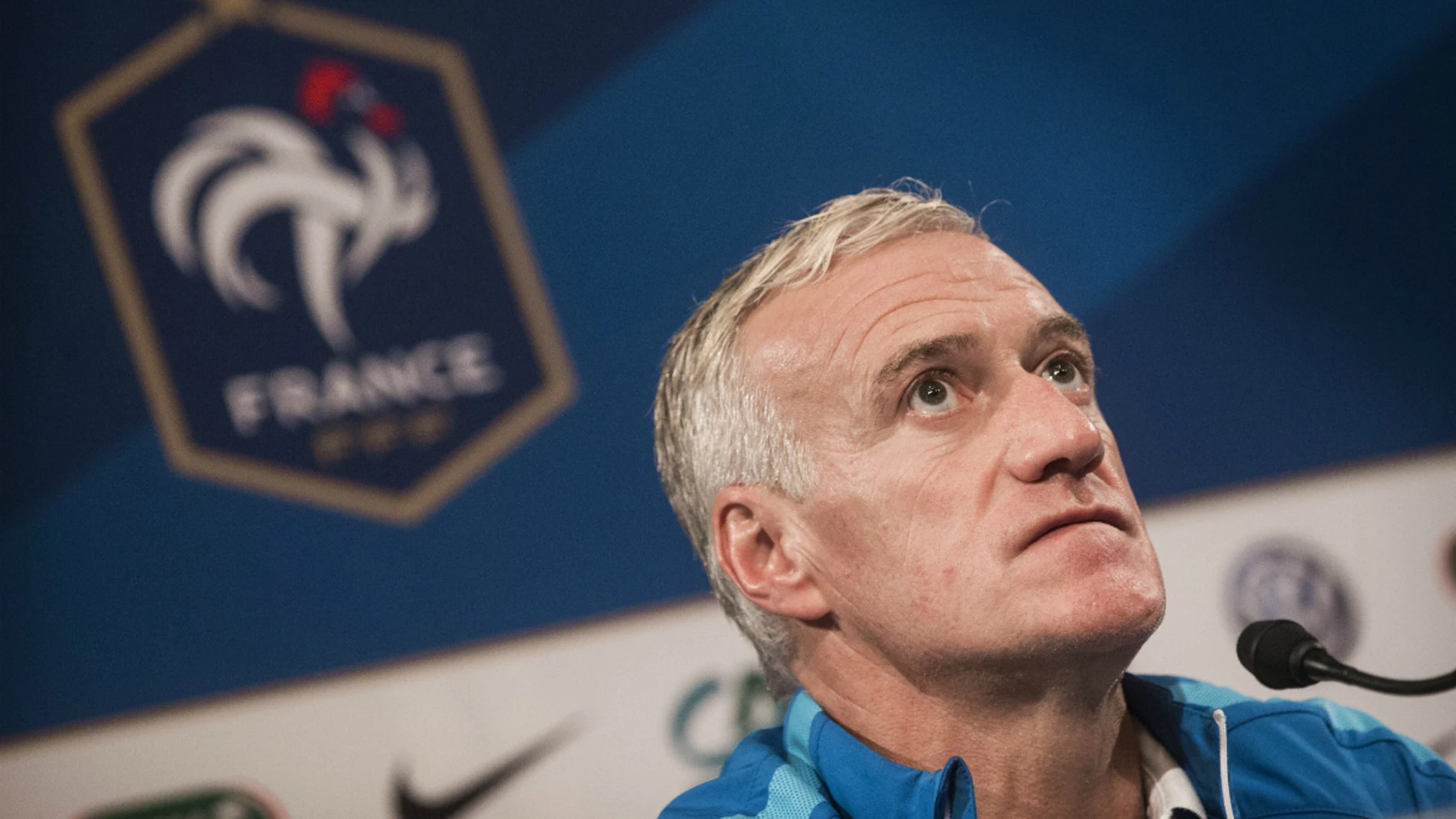 Didier Deschamps, durante una rueda de prensa Didier Deschamps, durante una rueda de prensa
