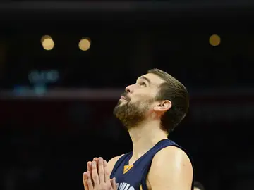 Marc Gasol, durante el partido Marc Gasol, durante el partido